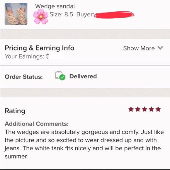 Nude Wedge sandal - Picture 6 of 6